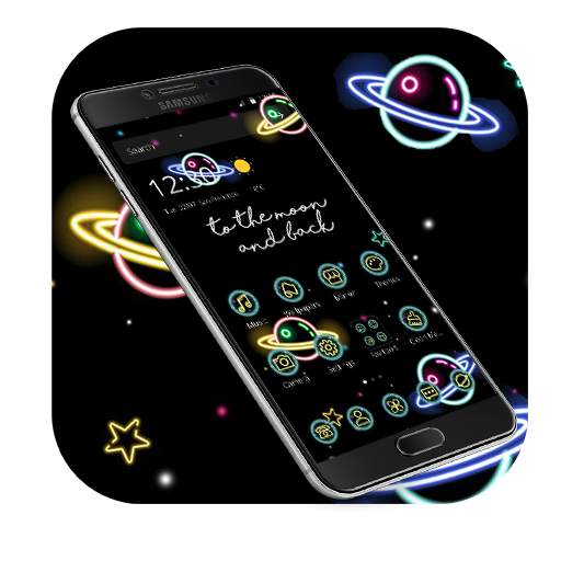 Neon Solar Planet Space Theme 1.1.4