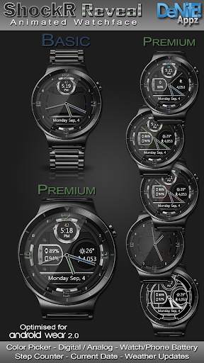ShockR ReVeal HD WatchFace Widget & Live Wallpaper screenshot 1