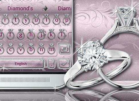 Diamond Ring Keyboard Theme screenshot 1