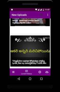 Telugu Video Status Song, Telugu Song Status app screenshot 3