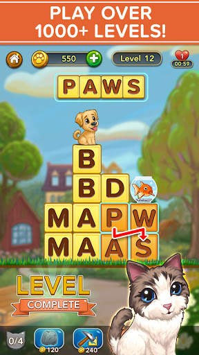 WORD PETS: Cute Pet Word Games screenshot 2