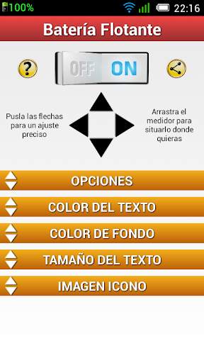 Batería Flotante Porcentaje % screenshot 1