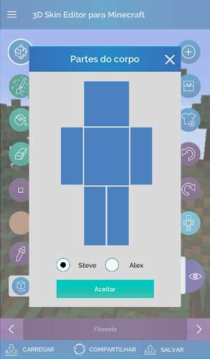 QB9 3D Skin Editor para Minecraft screenshot 10