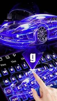 Lightning Neon Blue Car स्क्रीनशॉट 1