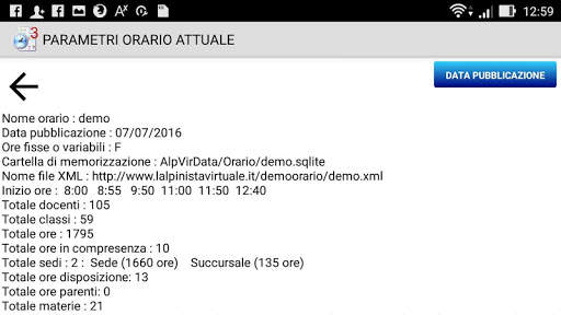 Orario scolastico screenshot 7