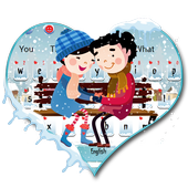 Winter-Paar-Tastatur-Thema icon