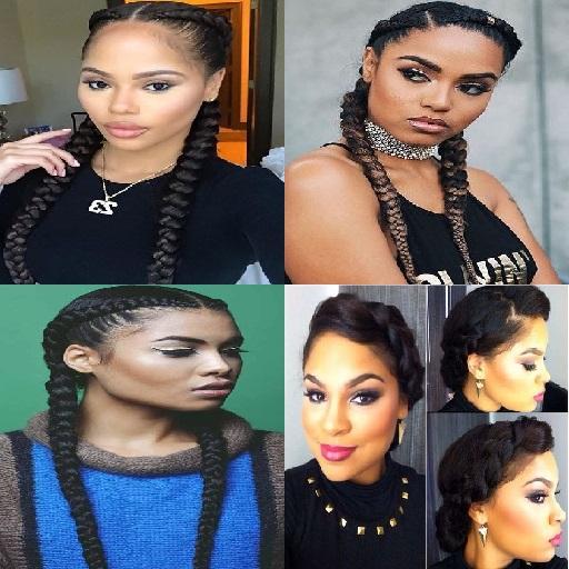 Dutch Braids Hairstyles. icon