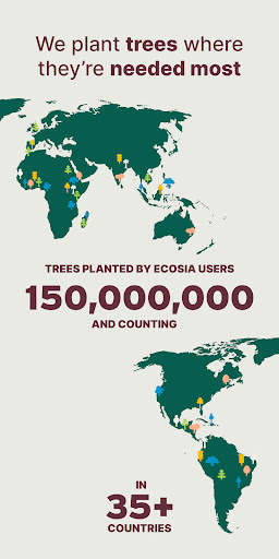 Ecosia: Browse to plant trees. screenshot 3