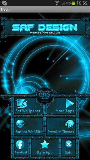 Next Launcher Neon Theme screenshot 5