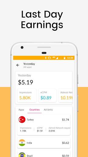 Dash: AdMob Earnings Dashboard скриншот 4