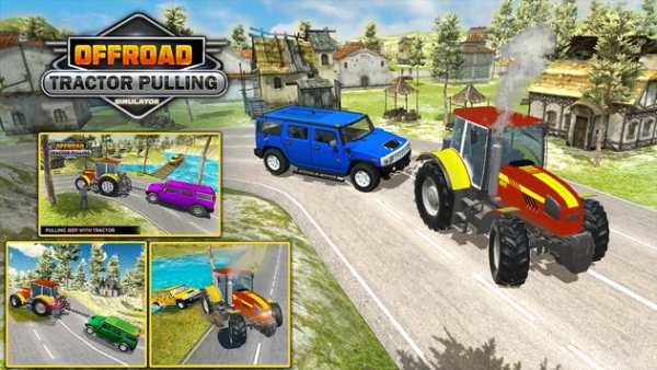 Offroad Tractor Pulling Simulator - Mudding Games screenshot 5