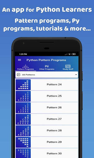 Python Pattern Programs Free screenshot 1