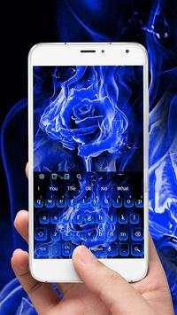 Tastiera Blue Flame Rose screenshot 1