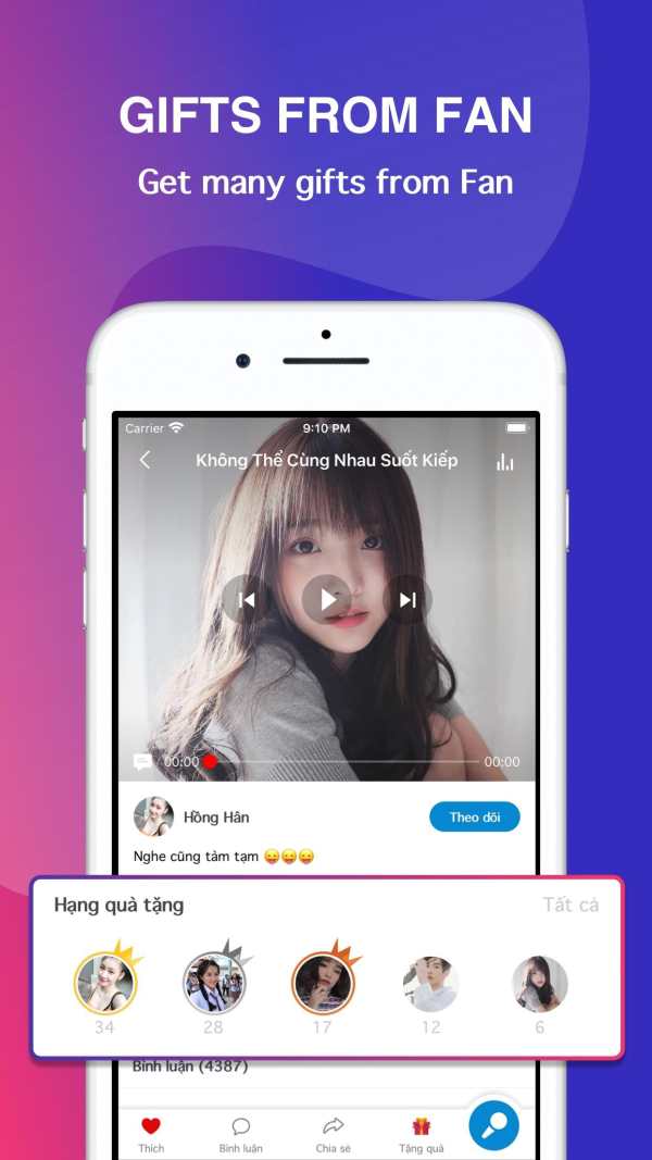 Hakara - Sing karaoke Vietnam, voice recorder screenshot 4