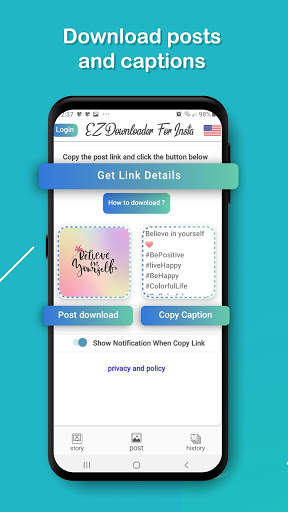EZ video Downloader for instagram, ig story saver screenshot 3