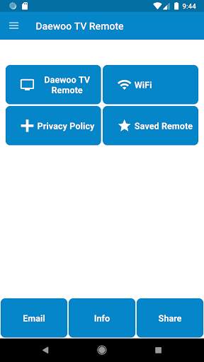 Daewoo TV Remote Control screenshot 1