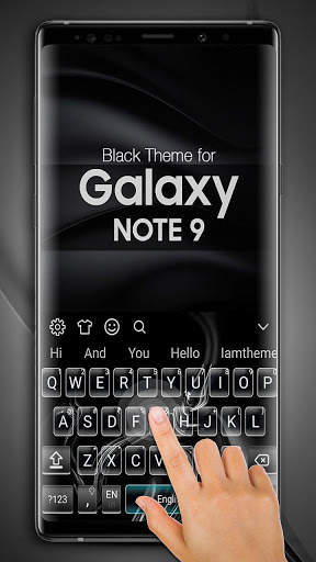 Black Theme for Galaxy Note 9 screenshot 1