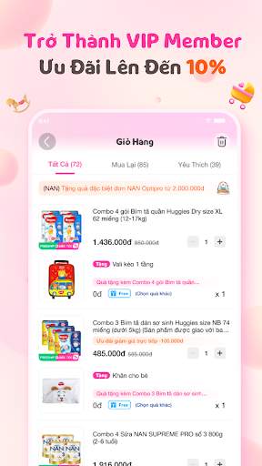 Con Cưng - Tã Sữa Khuyến Mãi screenshot 5