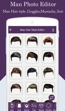Man Photo Editor : Man Hair Style,Mustache,Suit screenshot 1