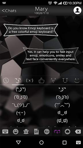 Business Black Emoji Keyboard screenshot 6
