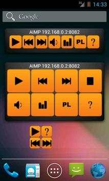 AIMP remote widget screenshot 1