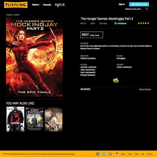 FlixFling - Streaming Movies and Music screenshot 2