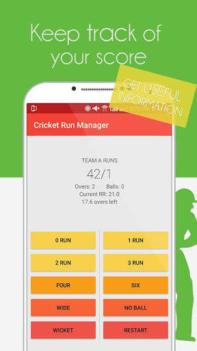 Cricket Run Manager screenshot 2