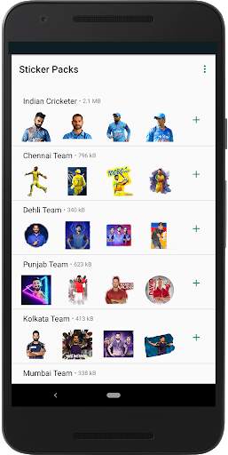 Indian Cricketer Sticker 2020 - WAStickerApps screenshot 1
