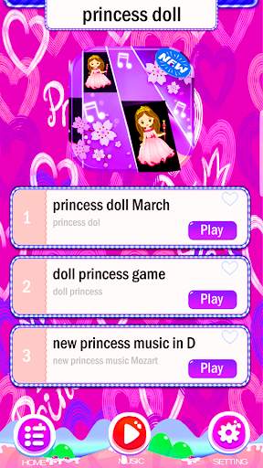 Princess doll game piano tiles screenshot 1