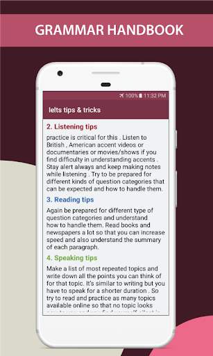 English Grammar Handbook скриншот 4