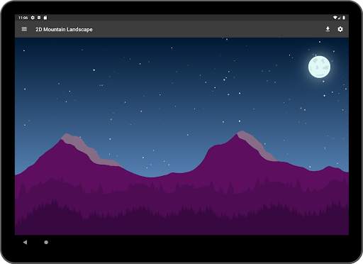 2D Mountain Landscape - Live Wallpapers screenshot 11