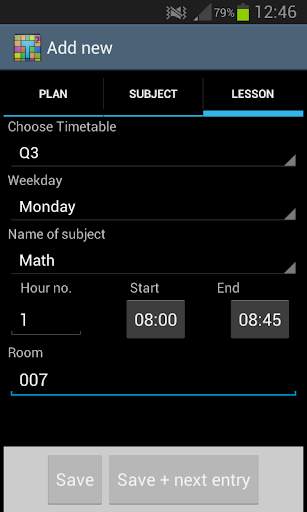 Timetable screenshot 4