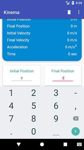 Kinema - Kinematics Calculator скриншот 5