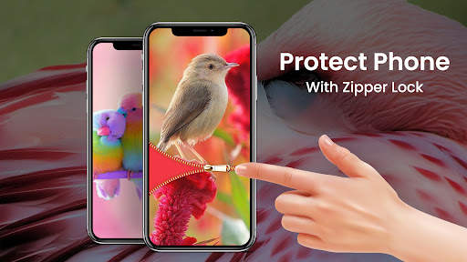 Diamond Zipper Lock Screen screenshot 2