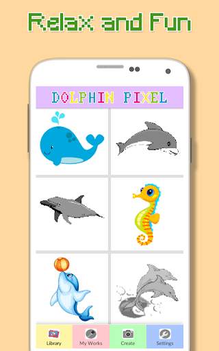 Sea Animals Dolphin And Shark Color By Number screenshot 4