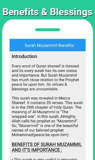 Surah Muzammil with Recitation and Translation скриншот 5