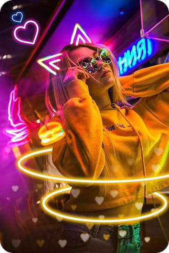 Light Glow Crown Photo Editor - Neon Photo Effects 1 تصوير الشاشة