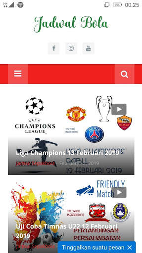 Jadwal Bola screenshot 1