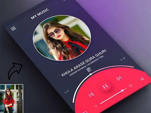 My Photo Music Player With My Photo Background screenshot 1