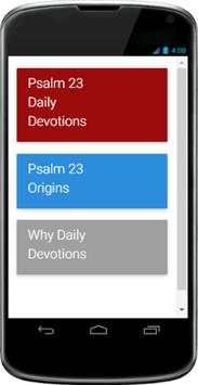 Psalm 23 Daily Devotions screenshot 1