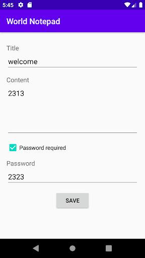 World Notepad screenshot 2