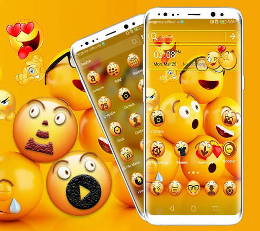 Cool Emoji Launcher Theme скриншот 1