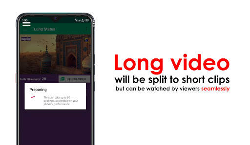 Long Video Status Uploader -Status Video splitter screenshot 2