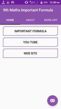 9th Class Maths Important Formula in Hindi screenshot 2