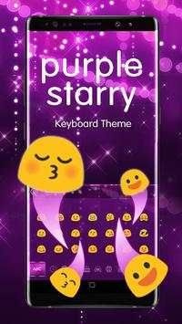 Purple Starry Keyboard Theme screenshot 2