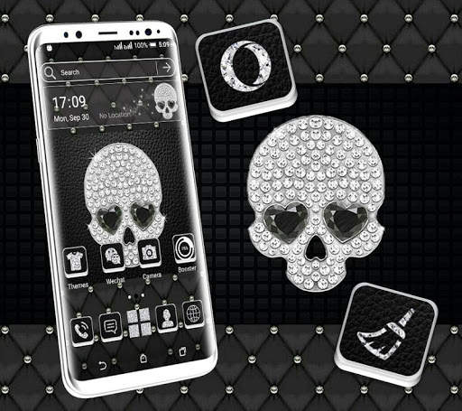 Skull Diamond Launcher Theme screenshot 4