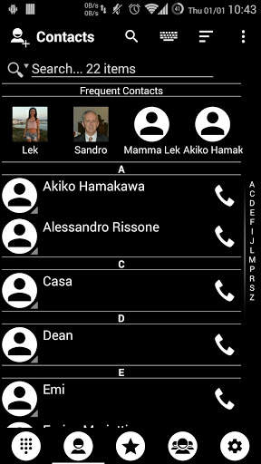Theme for Drupe and RocketDial and ExDialer BWhite screenshot 5