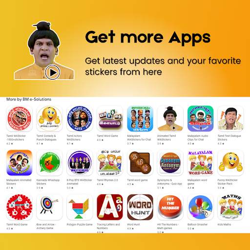 Animated Tamil  WAStickers screenshot 7