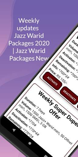 Jazz Warid Packages 2021 | Jazz Warid Packages New screenshot 1
