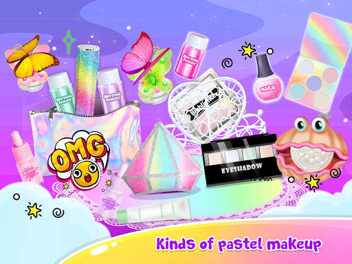 Pastel Makeup Slime - Rainbow Slime Simulator screenshot 6